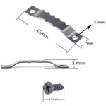 clips cadre photo classique blanc marron clair metal vis 25 pieces fixations bois