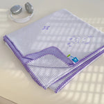 couverture été respirante polyester cooling fibers motif souris hello blanc bleu doux moderne oreillers