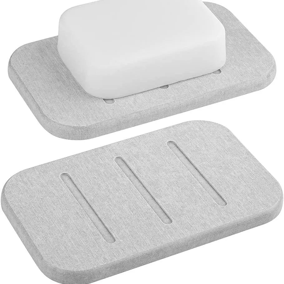 support savon moderne gris clair tissu adhésif salle bain absorbant rapide blanc opacité