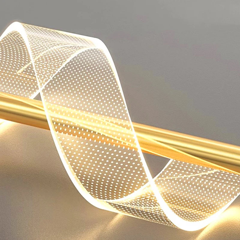 suspension lumineuse moderne spirale noir doré blanc translucide scandinave