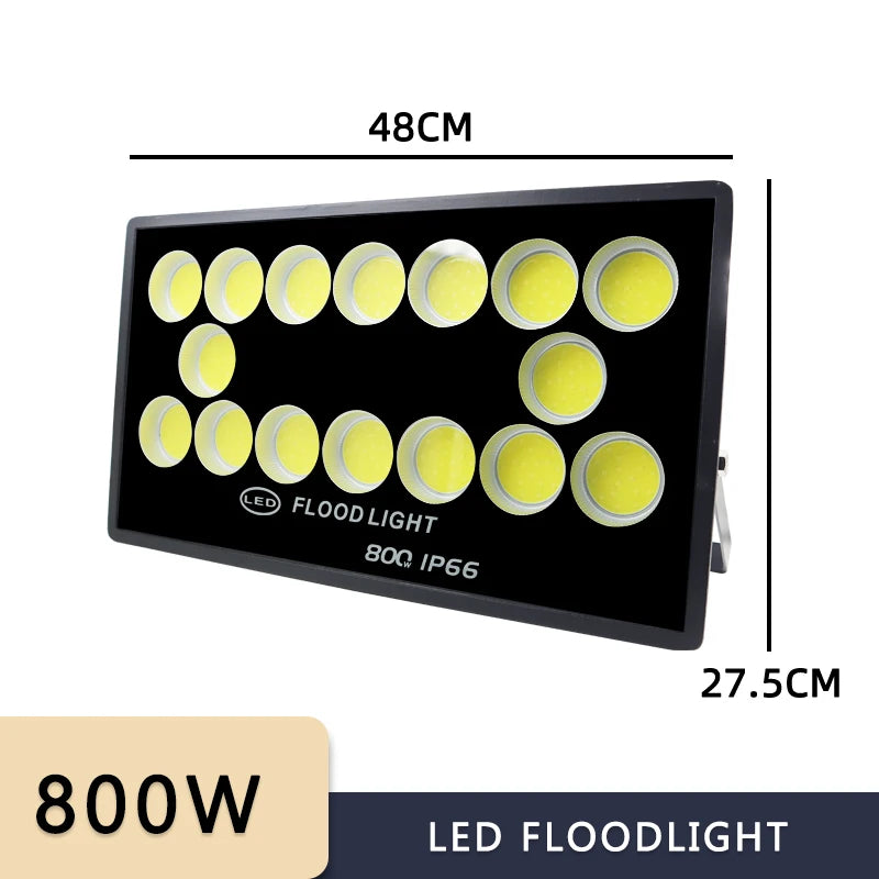 projecteur led ip66 étanche noir grille hexagonale moderne clips fixation 220v 100w 1000w