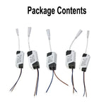transformateur led blanc noir moderne câbles couleur différente 120v 240v 3w 6w 18w 24w