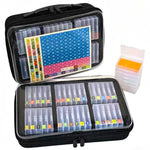 boîte rangement transparente strass colorées organisateur mosaïque diy compartiments multiples transport pratique