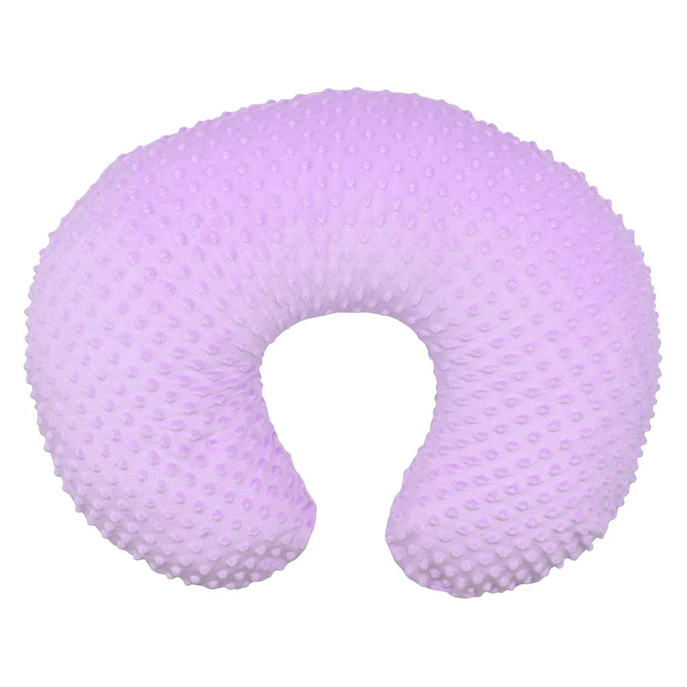 coussin portage bébé texture pointillée violet clair quatre saisons confortable zipper dos mois