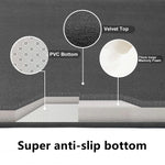 tapis bain gris antidérapant texture cailloux moderne absorbant lavable séchage rapide 40x60cm 20x32cm