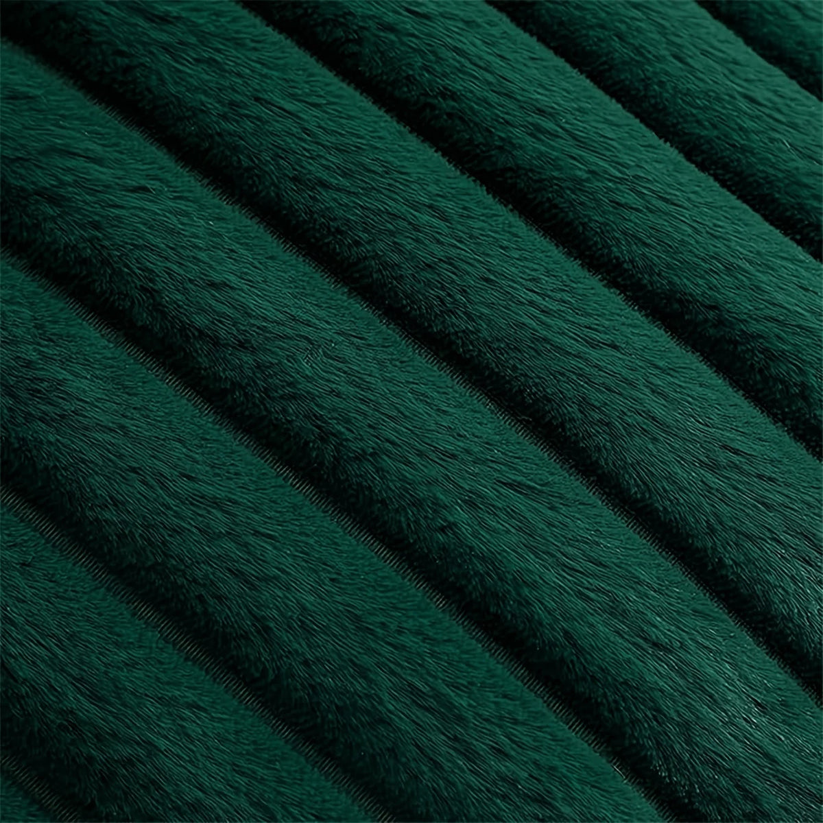 coussin housse fourrure vert rayé adhésif decoration noel canape lit confortable soft 45x45