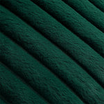 coussin housse fourrure vert rayé adhésif decoration noel canape lit confortable soft 45x45