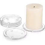 bougies blanches vertes support verre moderne abat jour beurre bouddha transparent couvercle vent
