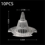 filtre plante transparent moderne grille circulaire perméable racines drainage réutilisable plastique pot fleur jardinerie