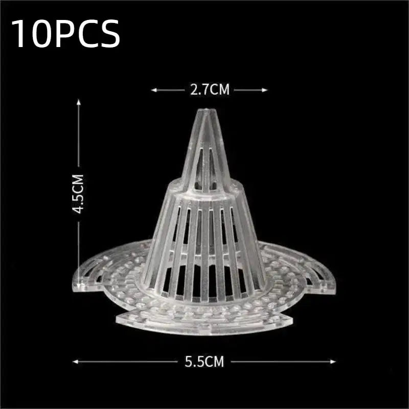 filtre plante transparent moderne grille circulaire perméable racines drainage réutilisable plastique pot fleur jardinerie
