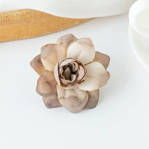 bouquet fleurs artificielles narcisse soie rose blanc beige décoration mariage vintage romantique jardin maison