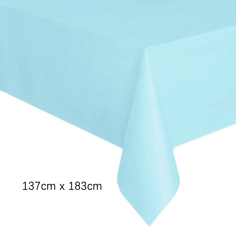 serviette table jetable rectangulaire unie mariage anniversaire fête décoration table plastique moderne
