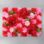 panneaux decoratifs florals fleurs artificielles feuilles vertes moderne intérieur anniversaire remise diplômes mariage rose