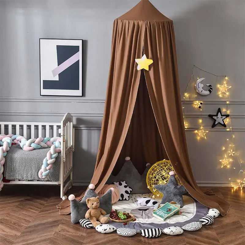 tente lit enfant uni moderne vert menthe rose pâle gris clair rose corail opacité