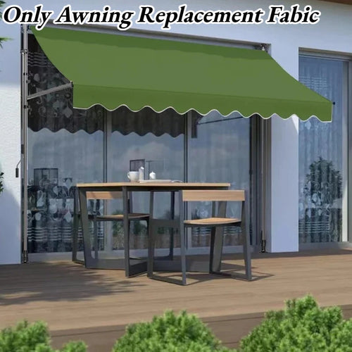 toile remplacement auvent imperméable tissu oxford rayures horizontales protection solaire extérieur grande dimension
