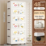 organisateur vêtements armoire tiroirs dessins animés ours lapins moderne blanc roulettes pliable chambre salon