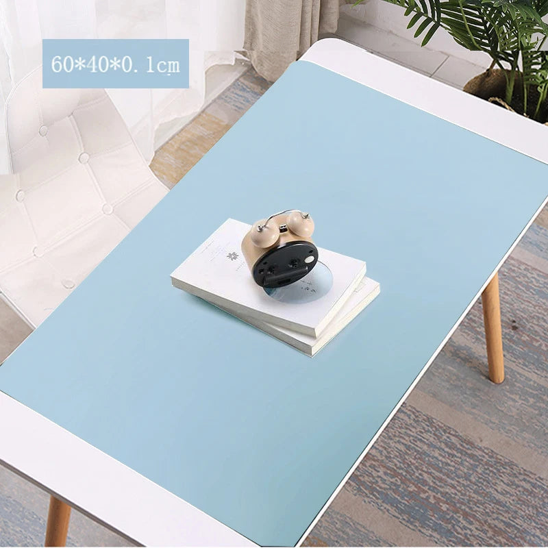 tapis table silicone bleu gris jaune vert uni minimaliste antidérapant isolant thermique