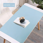 tapis table silicone bleu gris jaune vert uni minimaliste antidérapant isolant thermique