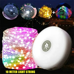 guirlande lumineuse camping led rechargeable modes multicolore extérieur jardin festive