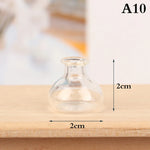 vases porcelaine transparents rayures verticales modernes accessoires maison poupée décoration chambre fleurs sèches