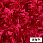 tapis mariage satin roses relief texturé violet rouge vert élégant antidérapant 50cm 130cm