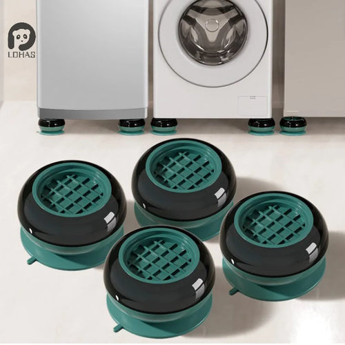 supports pieds machine laver antivibration caoutchouc polymères silencieux coussins meubles pièces vert foncé moderne