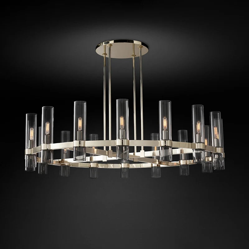 Suspension luminaire vintage couleur bronze