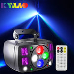 projecteur led laser effet scène mini moderne noir télécommande dmx rvb echang
