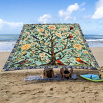 tapis sol multicolore fleurs modernes pop art ruban fixation 150x150cm 185x185cm 240x185cm