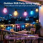 guirlande lumineuse led couleur changeante bluetooth synchronisation musicale étanche extérieure jardin fêtes
