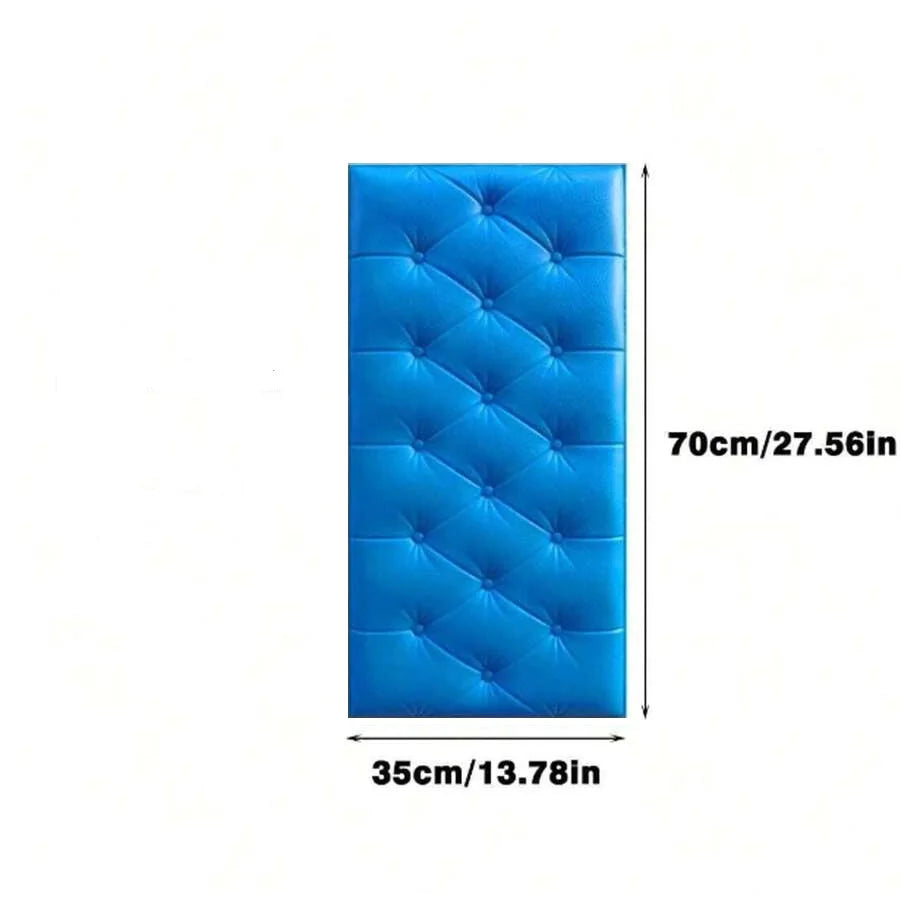 panneaux protection murale adhésifs tuiles relief moderne rose vert jaune blanc bleu marron chambre