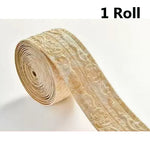 bordure auto adhésive ornements floraux 3d opaque classique décorative adhésive blanc marron roll decoration