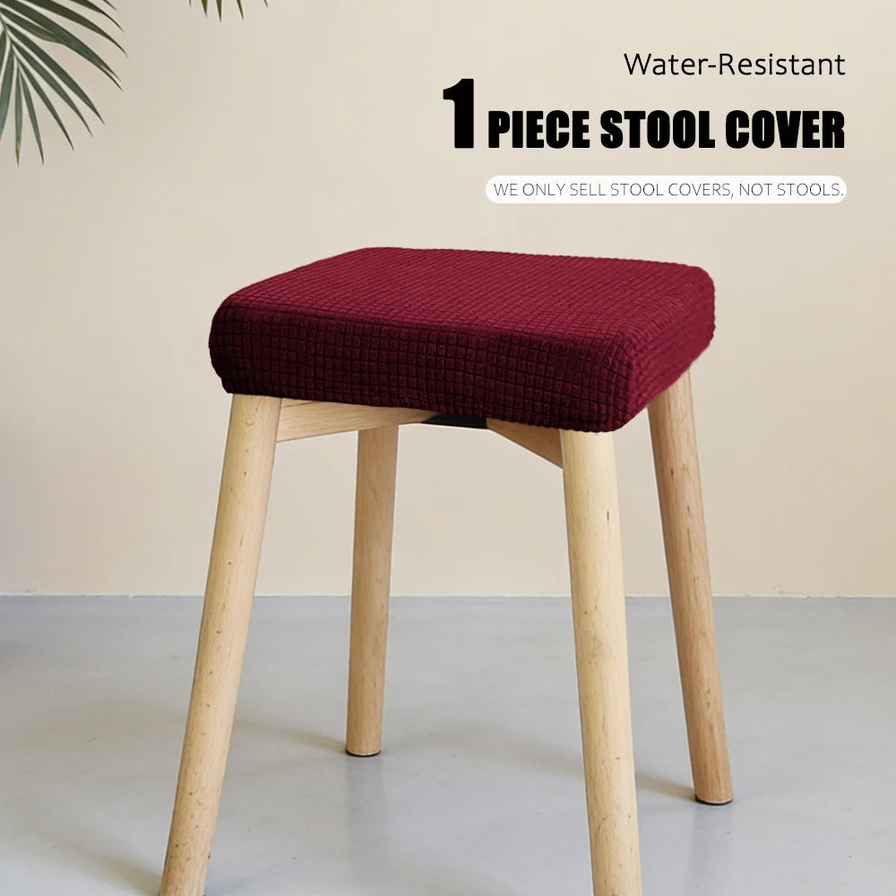 housse chaise moderne tissu carreaux gris élastique protection siège banquet mariage