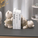 support livres résine rondin bois stylisé contemporain maison décoration intérieure salon anniversaire cadeau