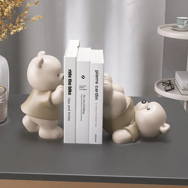support livres résine rondin bois stylisé contemporain maison décoration intérieure salon anniversaire cadeau