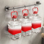 porte serviettes mural adhésif gris moderne salle bain support rangement serviettes guide mesure