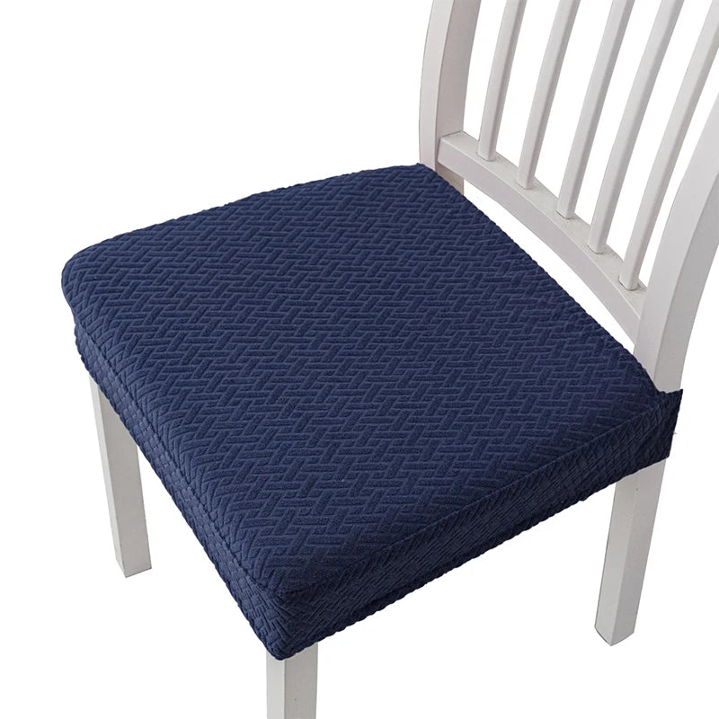 coussin chaise moderne tissé carreaux noir gris vert beige élasthanne polyester lavable adhésif protection