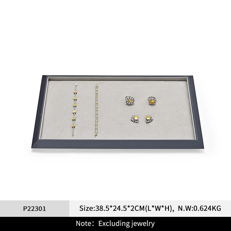plateau présentation bijoux cuir velours strass classique bracelet boucles oreilles bagues colliers portable festival