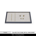 plateau présentation bijoux cuir velours strass classique bracelet boucles oreilles bagues colliers portable festival