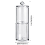 boîtes rangement cosmétiques réutilisables transparentes couvercle sphérique moderne minimaliste coton tige disques coton tampons