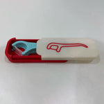 fil dentaire portable mini cure dents boîte rangement rouge blanc moderne pratique interdentaire