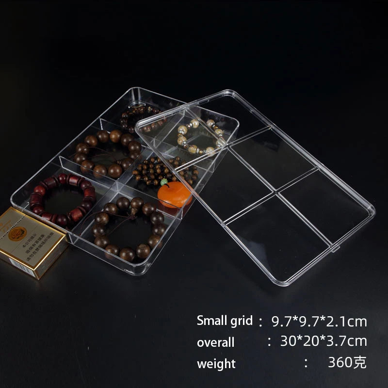 boîtes rangement bijoux transparentes modernes réutilisables pliables compartimentées petites artisanat objets