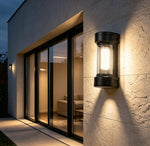 applique murale moderne éclairage extérieur résistante l'eau lumière led noir transparent okolets facile