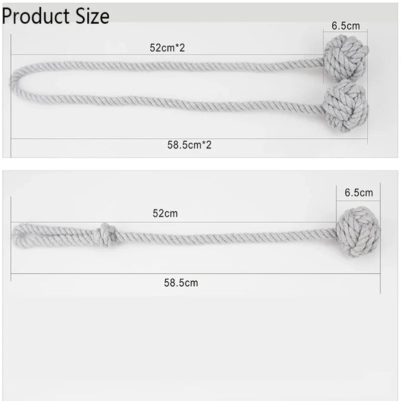 rideau polonais coton tressé gris clair moderne boucles attache fixations 52cm 58cm