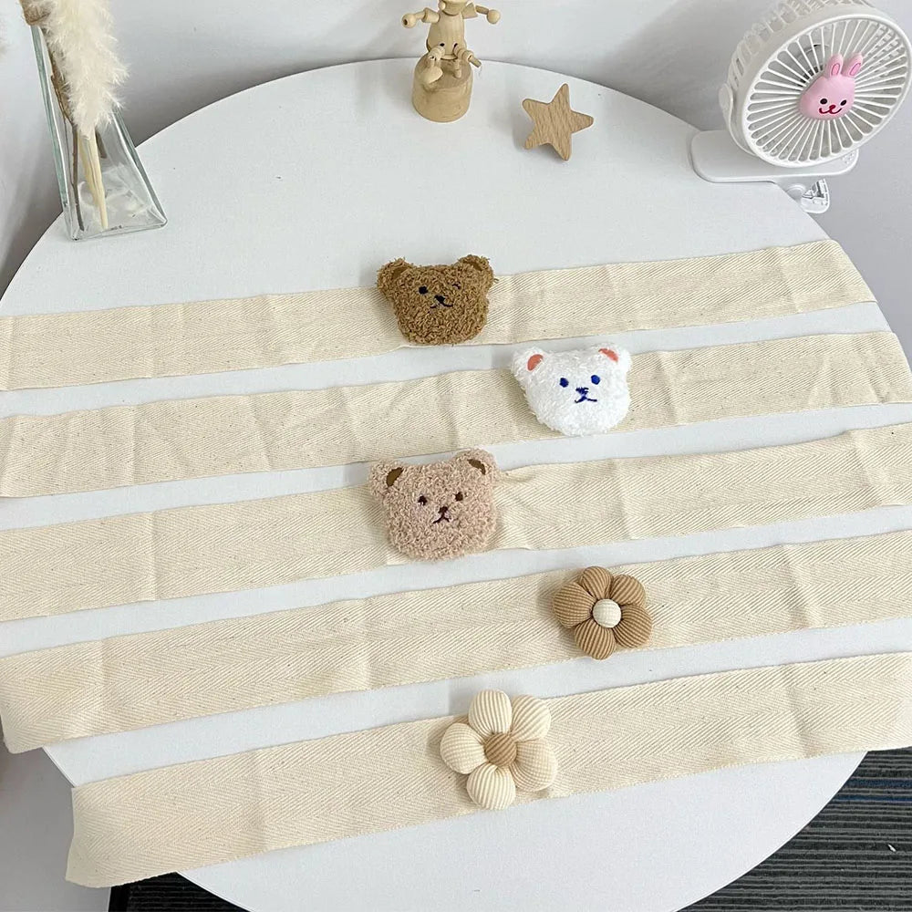 rideau polonais coton fleurs animaux adhésif décoratif moderne chambre enfants
