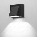 applique murale led moderne ip65 noir mat extérieure 3w 4000k 85v 265v abs