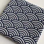 tissu teint motif vagues bleu marine blanc moderne serviettes 150cm large résistant abrasion 150x50cm