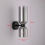 lampes murales modernes minimalistes verre transparent noir doré gris blanc