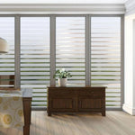 store volets blanc rayures horizontales moderne isolation thermique uv protection DIY