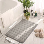 tapis bain moderne doux beige rose violet gris clair respectueux environnement 60x40cm